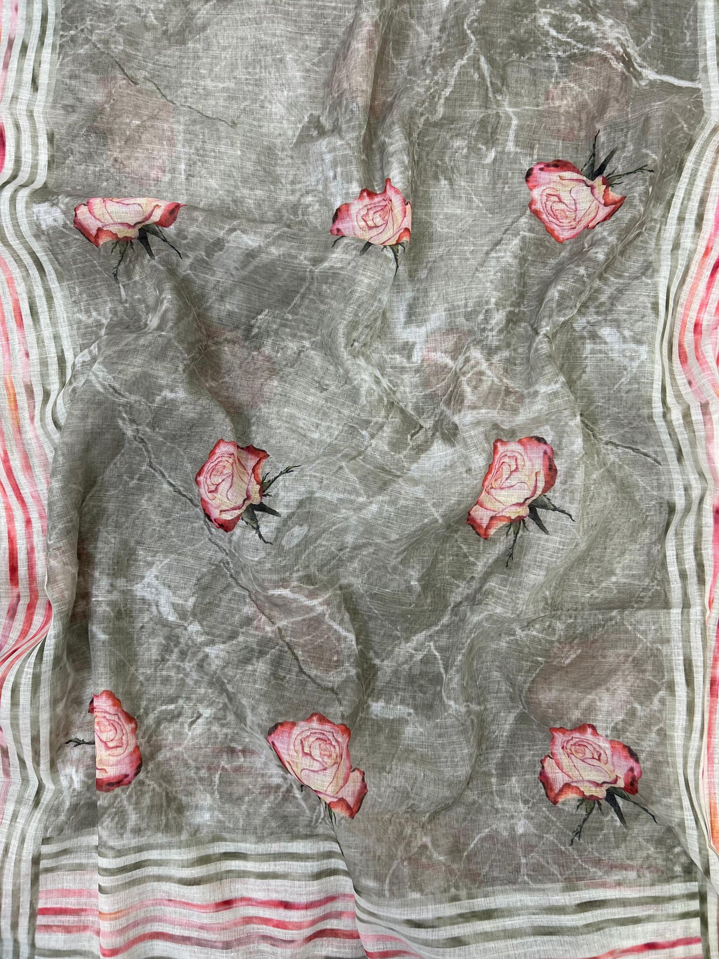 Marble Rose Charm