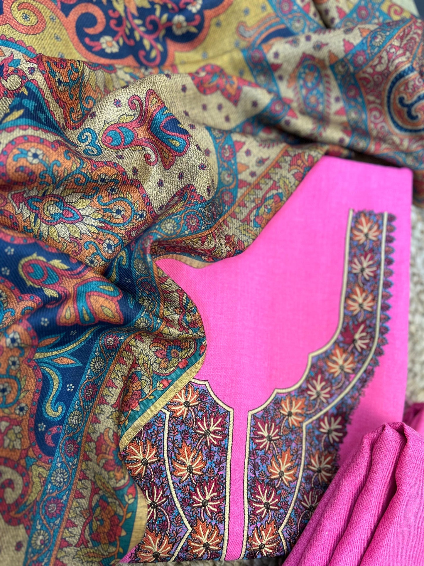 Blush Kashmiri Elegance