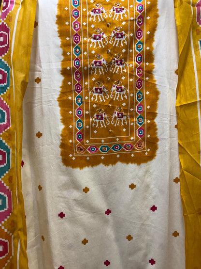 Royal Patola (Mustard)