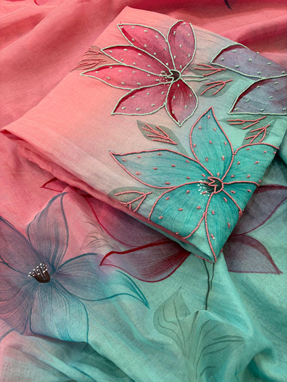 Mul Cotton Ombre Shade Fabric