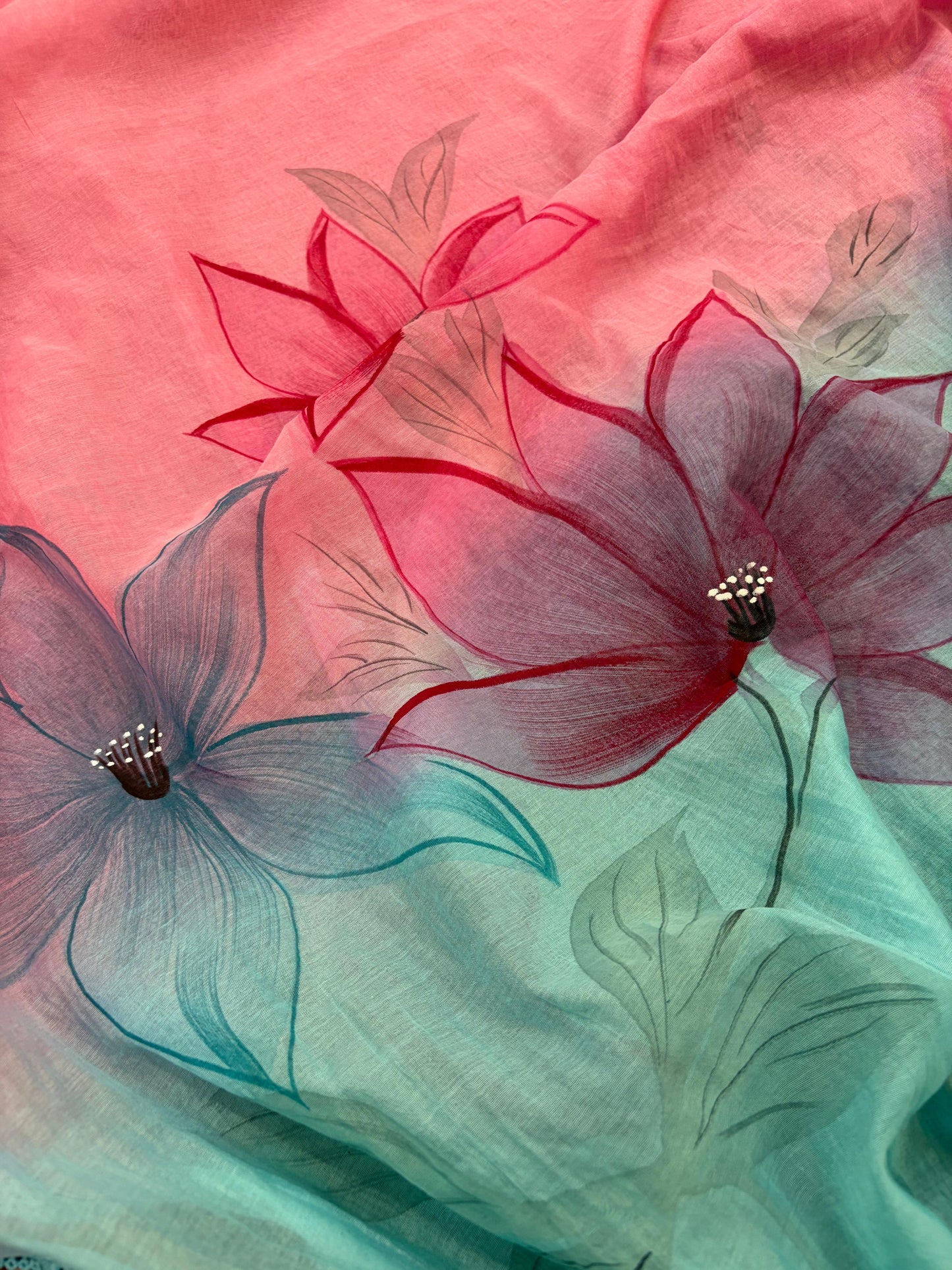 Mul Cotton Ombre Shade Fabric