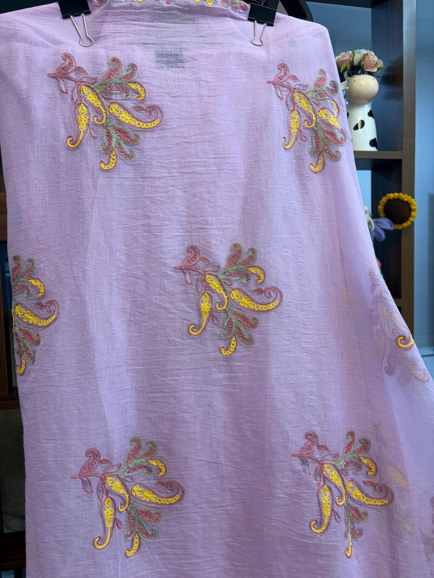 Pink Bloom Mul Cotton Suit