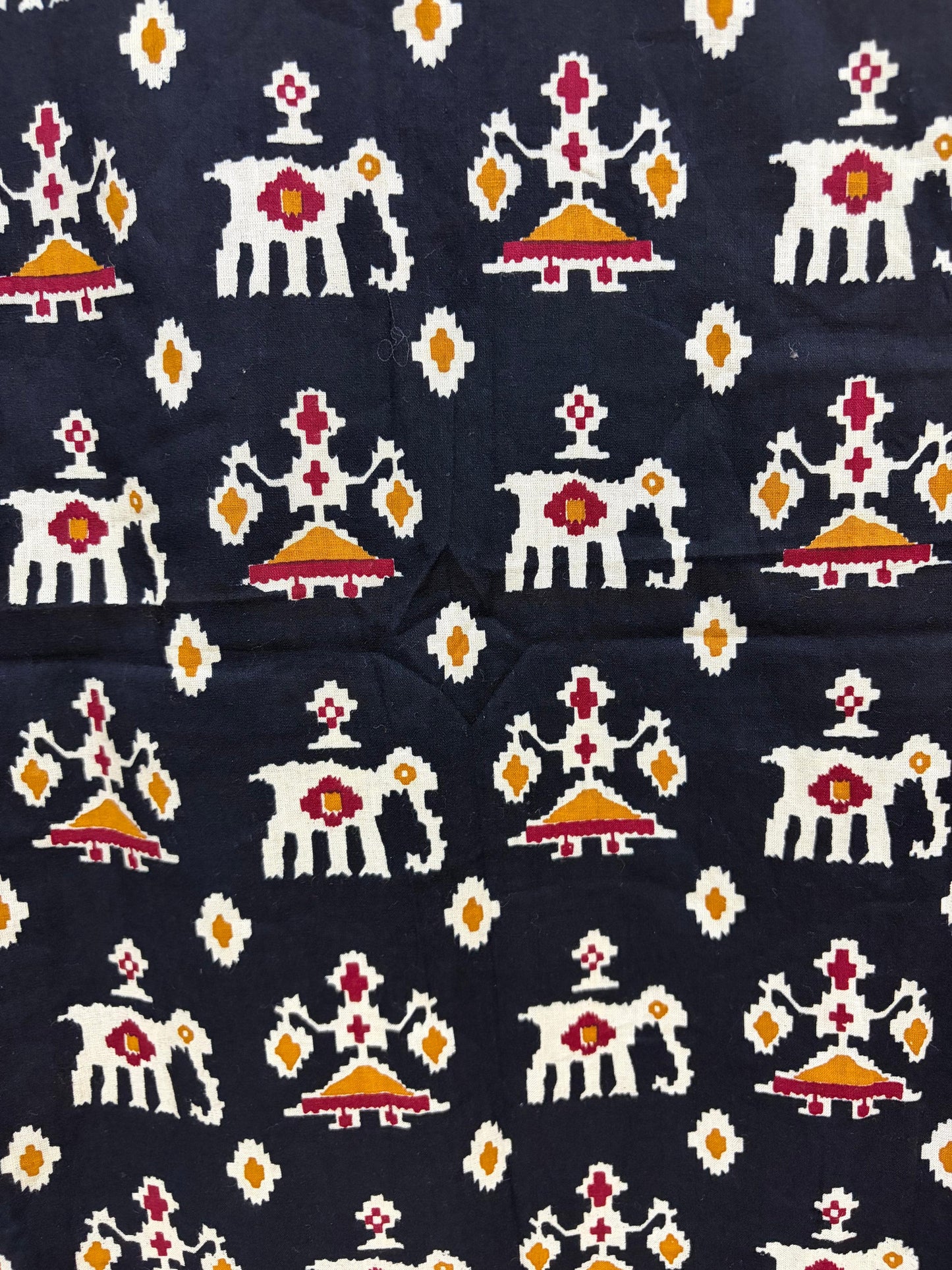 Elephant Ikkat Print