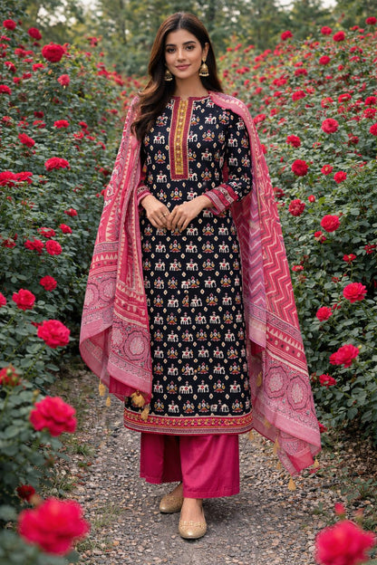 Elephant Ikkat Print