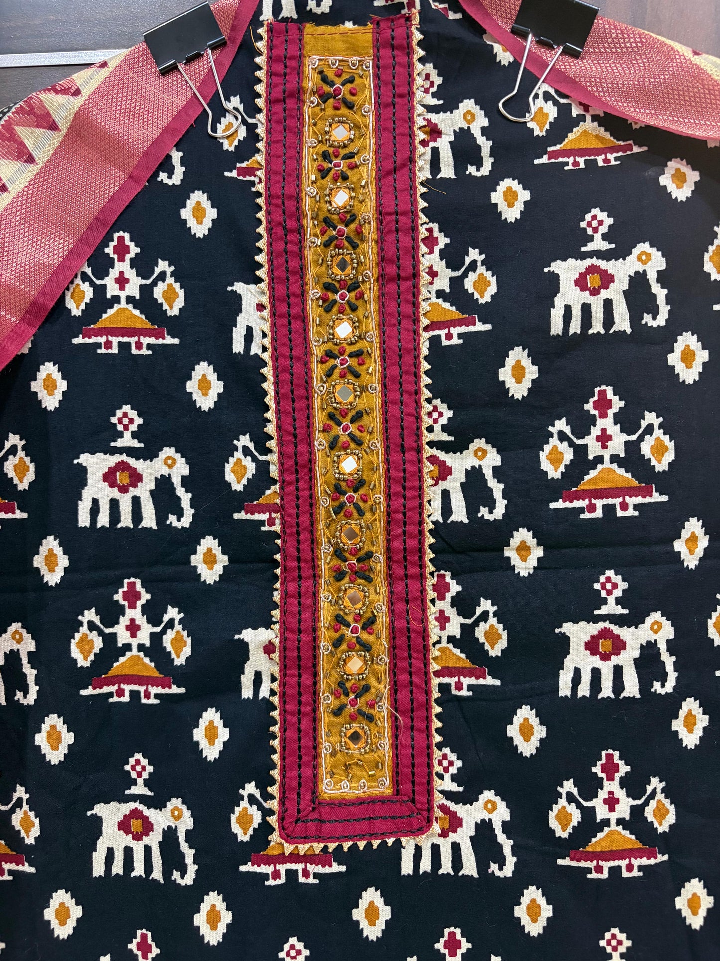 Elephant Ikkat Print