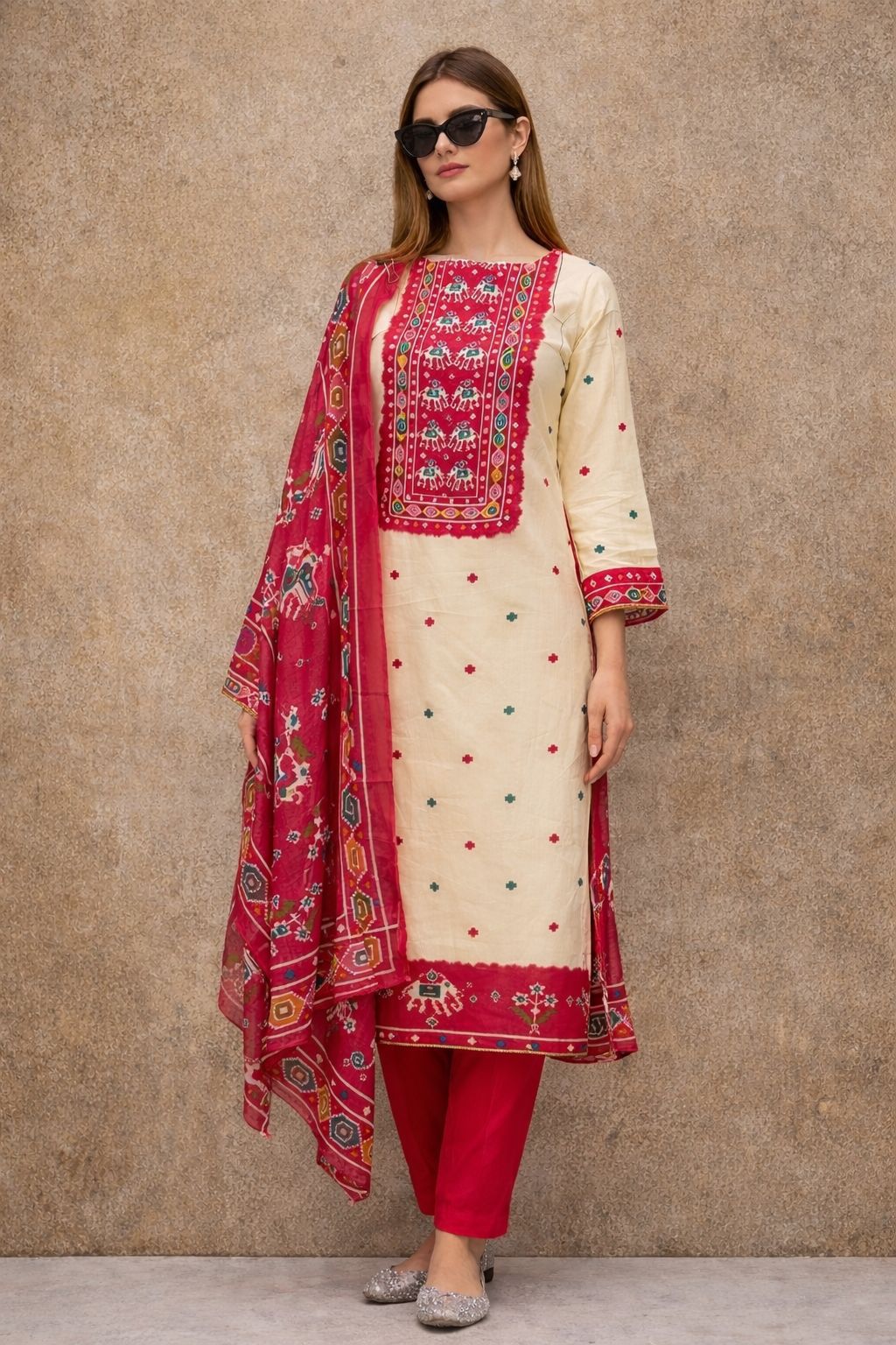 Royal Patola (Rani Pink)