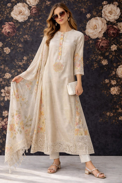 Beige Bloom Elegance