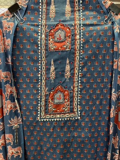 Heritage Ajrakh Cotton Ensemble