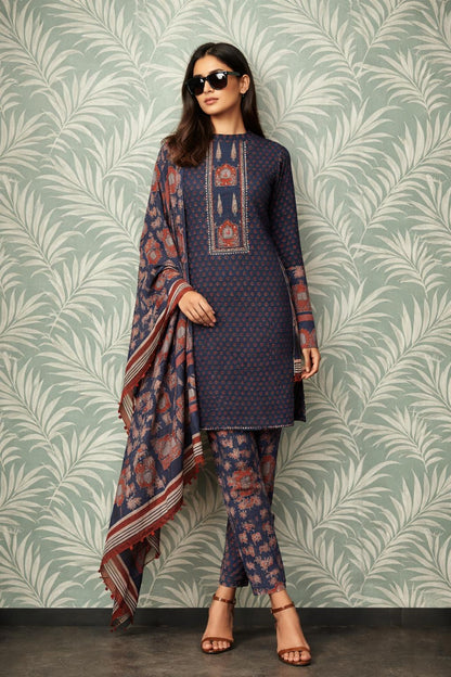 Heritage Ajrakh Cotton Ensemble