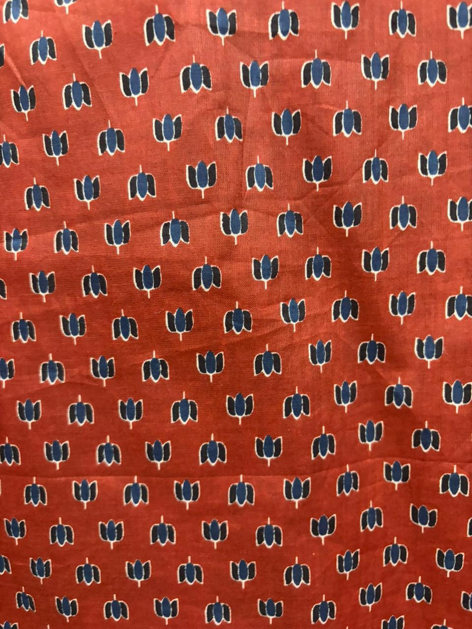 Heritage Ajrakh Cotton Ensemble (Red)