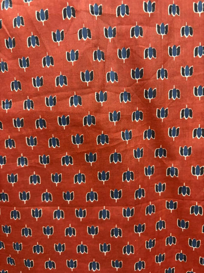 Heritage Ajrakh Cotton Ensemble (Red)